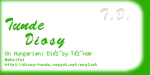 tunde diosy business card